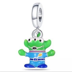 Toy Story Green Alien inspired Charm Dangle S925